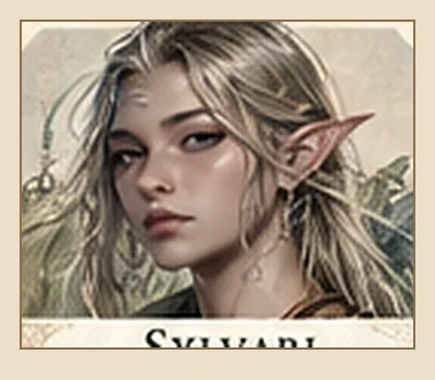 Concept sketch of one Sylvari individual, an illustrative face rather than a universal physical template